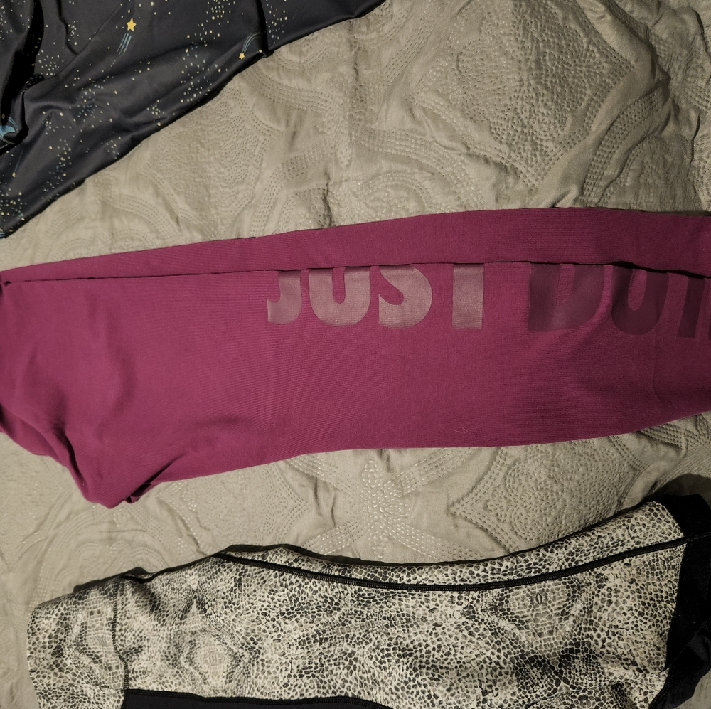 Nike legging and off brand snake leggings size small $30